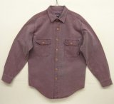 90'S PATAGONIA キャンバス 長袖 ワークシャツ グレープ マカオ製 (VINTAGE)