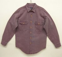 90'S PATAGONIA キャンバス 長袖 ワークシャツ グレープ マカオ製 (VINTAGE)