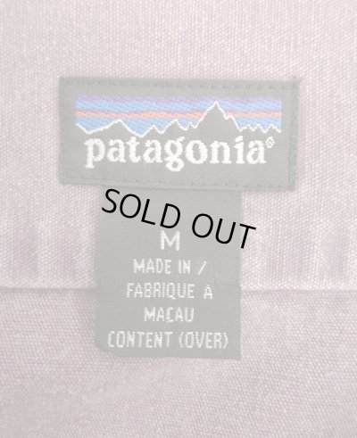 画像2: 90'S PATAGONIA キャンバス 長袖 ワークシャツ グレープ マカオ製 (VINTAGE)