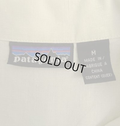 画像2: 03'S PATAGONIA "HEMP100%" ラグランスリーブ 半袖 オープンカラーシャツ オフホワイト (VINTAGE)