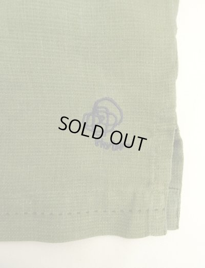 画像4: 04'S PATAGONIA "RHYTHM" 刺繍入り ヘンプ 長袖 フルジップシャツ オリーブ (VINTAGE)