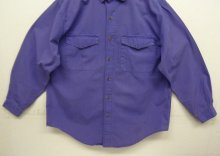 他の写真3: 90'S PATAGONIA 旧タグ 三角フラップ 長袖 ワークシャツ ブルー マカオ製 (VINTAGE)