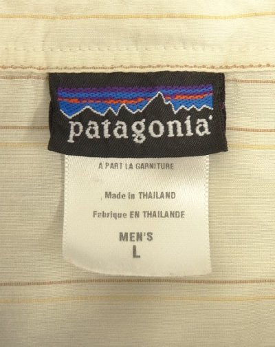 画像2: 05'S PATAGONIA オーガニックコットン/ナイロン 半袖 プルオーバーシャツ ストライプ (VINTAGE)