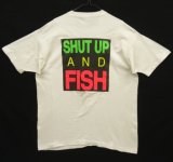 90'S JOE BUTLER'S ALL TACKLE FISHING STORE シングルステッチ 両面プリント 半袖 Tシャツ ホワイト USA製 (VINTAGE)