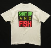 90'S JOE BUTLER'S ALL TACKLE FISHING STORE シングルステッチ 両面プリント 半袖 Tシャツ ホワイト USA製 (VINTAGE)