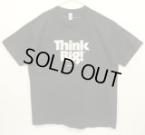 80'S THINK BIG! シングルステッチ 半袖 Tシャツ ブラック USA製 (VINTAGE)