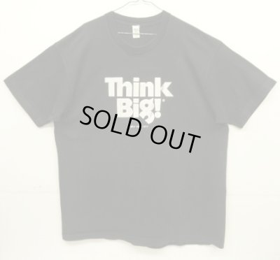 画像1: 80'S THINK BIG! シングルステッチ 半袖 Tシャツ ブラック USA製 (VINTAGE)