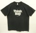 画像1: 80'S THINK BIG! シングルステッチ 半袖 Tシャツ ブラック USA製 (VINTAGE) (1)