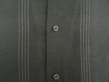 他の写真2: HAVANERA ラミー/レーヨン 半袖 オープンカラーシャツ ブラック (VINTAGE)