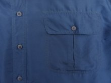 他の写真2: FRATELLO フラップ付きポケット 長袖 シルクシャツ ダークブルー (VINTAGE)