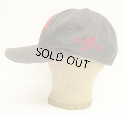 画像3: 90'S RALPH LAUREN "POLO SPORT" WING FOOT ベースボールキャップ ブラック (VINTAGE)