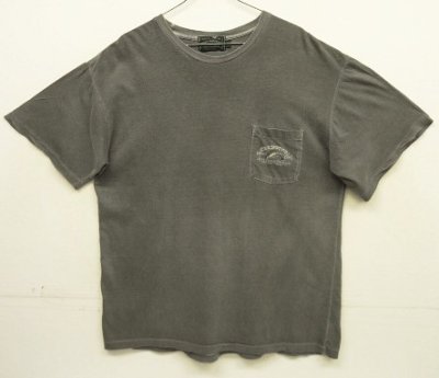 画像1: 90'S RALPH LAUREN "POLO COUNTRY" シングルステッチ ポケット付き 半袖 Tシャツ ブラック USA製 (VINTAGE)