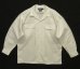 画像1: 90'S RALPH LAUREN "STEWARD" ポプリン フラップ付きポケット 長袖 オープンカラーシャツ ホワイト (VINTAGE) (1)