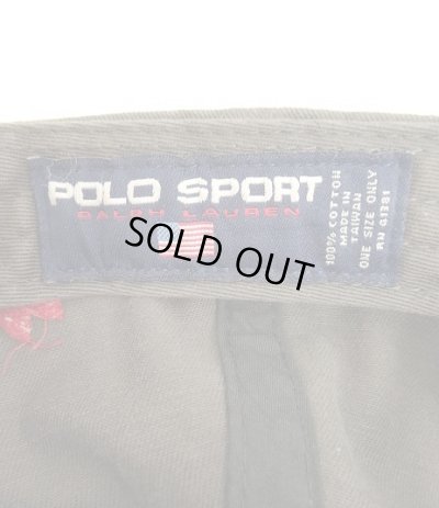 画像6: 90'S RALPH LAUREN "POLO SPORT" WING FOOT ベースボールキャップ ブラック (VINTAGE)
