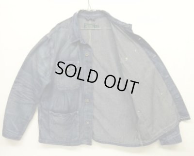 画像4: RALPH LAUREN "POLO COUNTRY" 月桂樹ボタン デニム カバーオール インディゴ (USED)