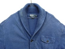 他の写真1: 90'S RALPH LAUREN コットン ショールカラー カーディガン インディゴ (VINTAGE) 