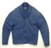 画像1: 90'S RALPH LAUREN コットン ショールカラー カーディガン インディゴ (VINTAGE)  (1)