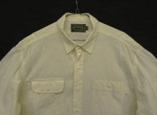 他の写真1: 90'S RALPH LAUREN "POLO COUNTRY" 猫目ボタン 長袖 ワークシャツ 生成り (VINTAGE)