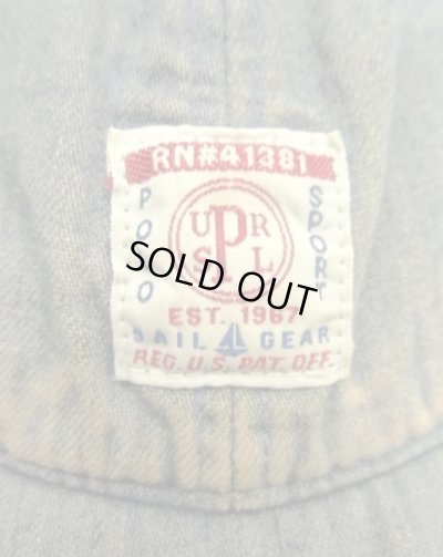 画像3: 90'S RALPH LAUREN "POLO SPORT" デニム ベースボールキャップ インディゴ (VINTAGE)