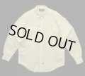 90'S RALPH LAUREN "POLO COUNTRY" 猫目ボタン 長袖 ワークシャツ 生成り (VINTAGE)