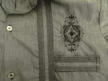 他の写真2: GUAYABERA SHIRT オープンカラー 半袖 キューバシャツ 後染めブラック (VINTAGE)