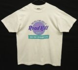 90'S ROAD KILL CAFE シングルステッチ 両面プリント 半袖 Tシャツ ホワイト USA製 (VINTAGE)