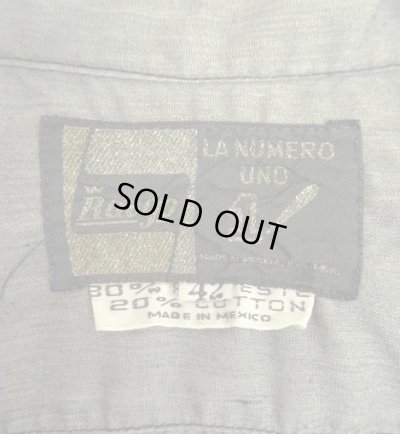画像2: GUAYABERA SHIRT オープンカラー 半袖 キューバシャツ 後染めブラック (VINTAGE)