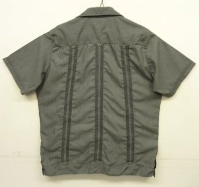 画像3: GUAYABERA SHIRT オープンカラー 半袖 キューバシャツ 後染めブラック (VINTAGE)