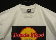 他の写真1: 90'S DONATE BLOOD シングルステッチ 半袖 Tシャツ ホワイト USA製 (VINTAGE)