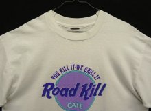 他の写真1: 90'S ROAD KILL CAFE シングルステッチ 両面プリント 半袖 Tシャツ ホワイト USA製 (VINTAGE)