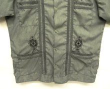 他の写真3: GUAYABERA SHIRT オープンカラー 半袖 キューバシャツ 後染めブラック (VINTAGE)
