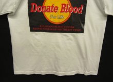 他の写真3: 90'S DONATE BLOOD シングルステッチ 半袖 Tシャツ ホワイト USA製 (VINTAGE)