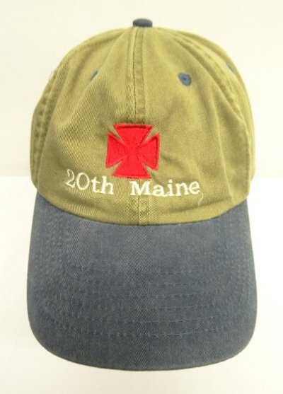 画像2: 20th MAINE 6パネル ツートンカラー ベースボールキャップ タン/ブルー (USED)