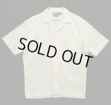 90'S RALPH LAUREN "CHAUNCEY" コットン 半袖 オープンカラーシャツ ホワイト (VINTAGE)