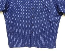 他の写真3: 90'S RALPH LAUREN "CLAYTON" レーヨン 半袖 オープンカラーシャツ ネイビー/ホワイト小紋柄 (VINTAGE)