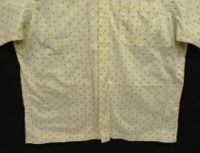 他の写真3: 90'S RALPH LAUREN "CLAYTON" コットン 半袖 オープンカラーシャツ オフホワイトベース/小紋柄 (VINTAGE)