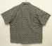 画像4: 90'S RALPH LAUREN "ADAMS" コットン 半袖 オープンカラーシャツ ブラック/ホワイト 小花柄 (VINTAGE) (4)