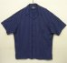 画像1: 90'S RALPH LAUREN "CLAYTON" レーヨン 半袖 オープンカラーシャツ ネイビー/ホワイト小紋柄 (VINTAGE) (1)