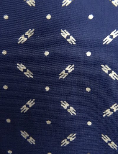 画像3: 90'S RALPH LAUREN "CLAYTON" レーヨン 半袖 オープンカラーシャツ ネイビー/ホワイト小紋柄 (VINTAGE)