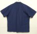 画像3: 90'S RALPH LAUREN リネン/コットン ロゴ無し 半袖 オープンカラーシャツ ネイビー (VINTAGE) (3)
