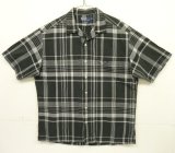 90'S RALPH LAUREN "CALDWELL" コットン 半袖 オープンカラーシャツ チェック柄 (VINTAGE)