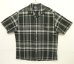 画像1: 90'S RALPH LAUREN "CALDWELL" コットン 半袖 オープンカラーシャツ チェック柄 (VINTAGE) (1)