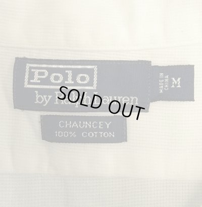 画像2: 90'S RALPH LAUREN "CHAUNCEY" コットン 半袖 オープンカラーシャツ ホワイト (VINTAGE)