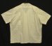 画像4: 90'S RALPH LAUREN "CLAYTON" コットン 半袖 オープンカラーシャツ オフホワイトベース/小紋柄 (VINTAGE) (4)