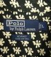 画像2: 90'S RALPH LAUREN "ADAMS" コットン 半袖 オープンカラーシャツ ブラック/ホワイト 小花柄 (VINTAGE) (2)