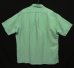 画像4: 90'S RALPH LAUREN "CALDWELL" シルク/リネン 裾ロゴ 半袖 オープンカラーシャツ ミントグリーン (VINTAGE) (4)