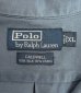 画像2: 90'S RALPH LAUREN "CALDWELL" シルク/リネン 裾ロゴ 半袖 オープンカラーシャツ ブルー (VINTAGE) (2)