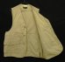 画像3: 60'S ABERCROMBIE & FITCH "SAFARIタグ" ハーフムーンポケット ハンティングベスト ベージュ (VINTAGE) (3)