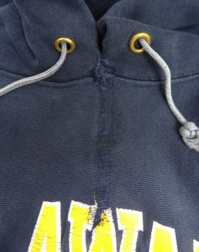 画像6: 80'S CHAMPION トリコタグ リバースウィーブ パーカー ネイビー USA製 (VINTAGE)