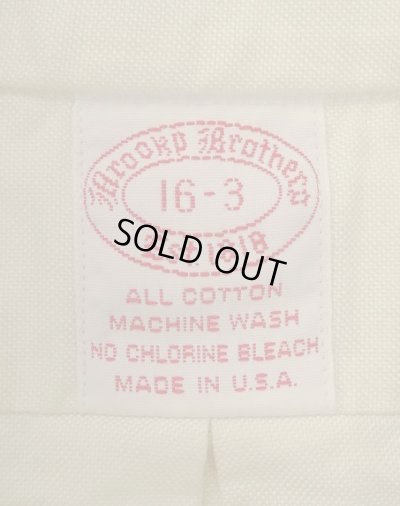 画像2: 80'S BROOKS BROTHERS オックスフォード BDシャツ 生成り USA製 (VINTAGE)